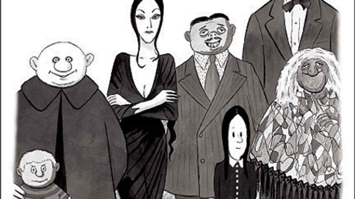 Дворецкий аддамсов. Семейка Аддамс 1938. Семейка Аддамс комикс 1938. Семейка Аддамс тим Бертон. Семейка Аддамс 1938 фильм