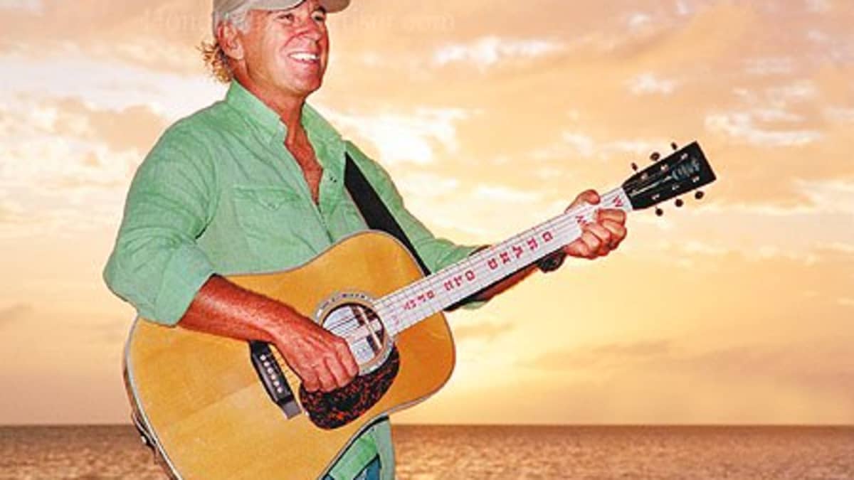 Jimmy Buffett and His Martin Signature Series D 18 Guitar the