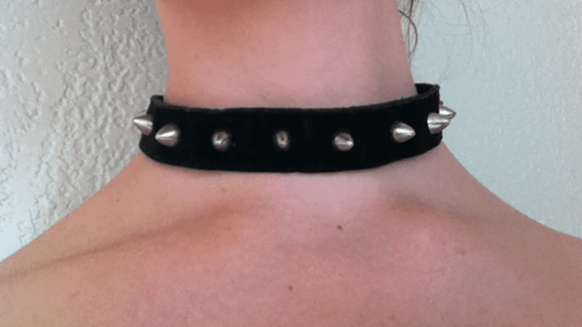 Cloth choker 2024 dog collars