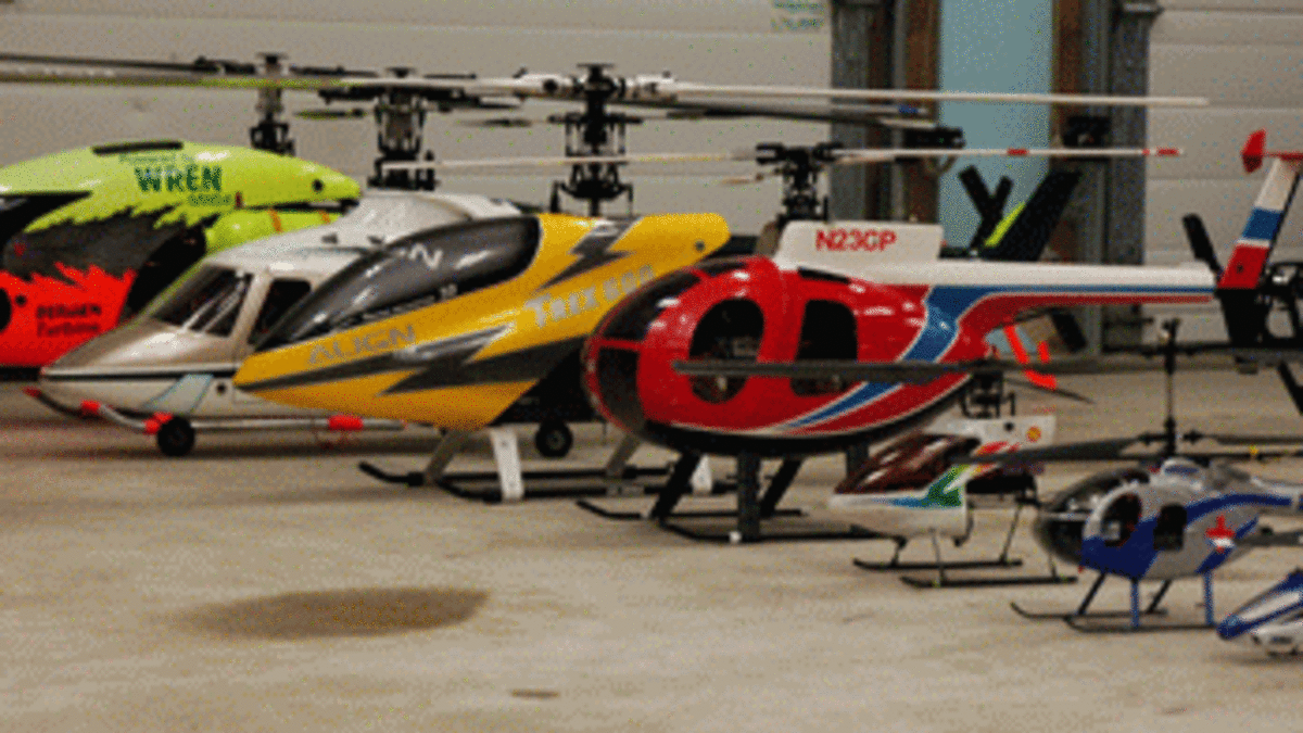 Radio controlled model sales helicopters