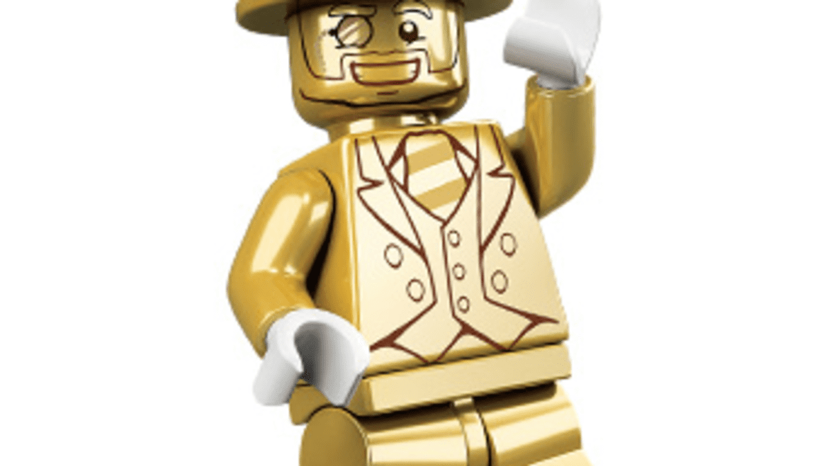 Gold best sale lego figure