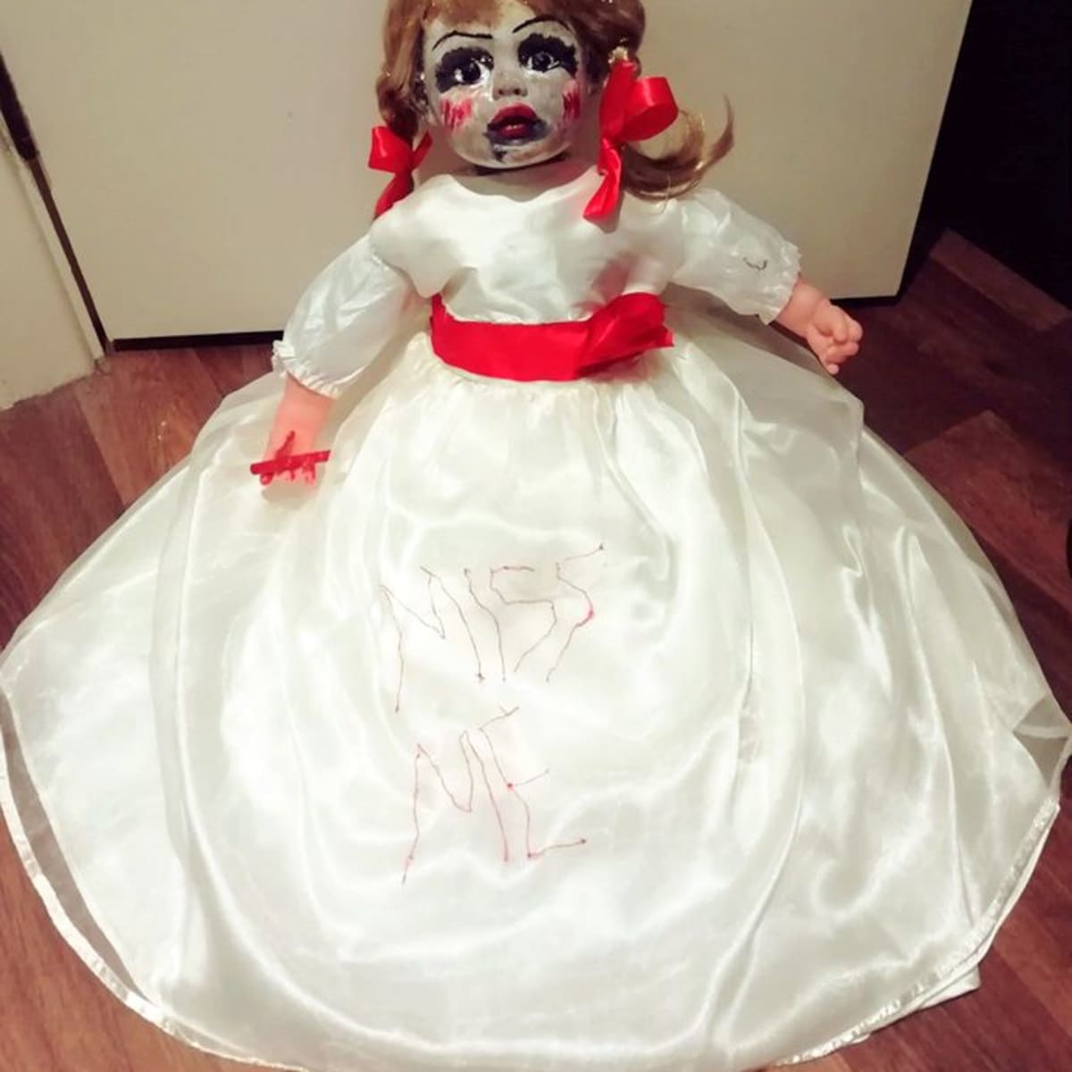 How to Make a Halloween Annabelle Doll From 