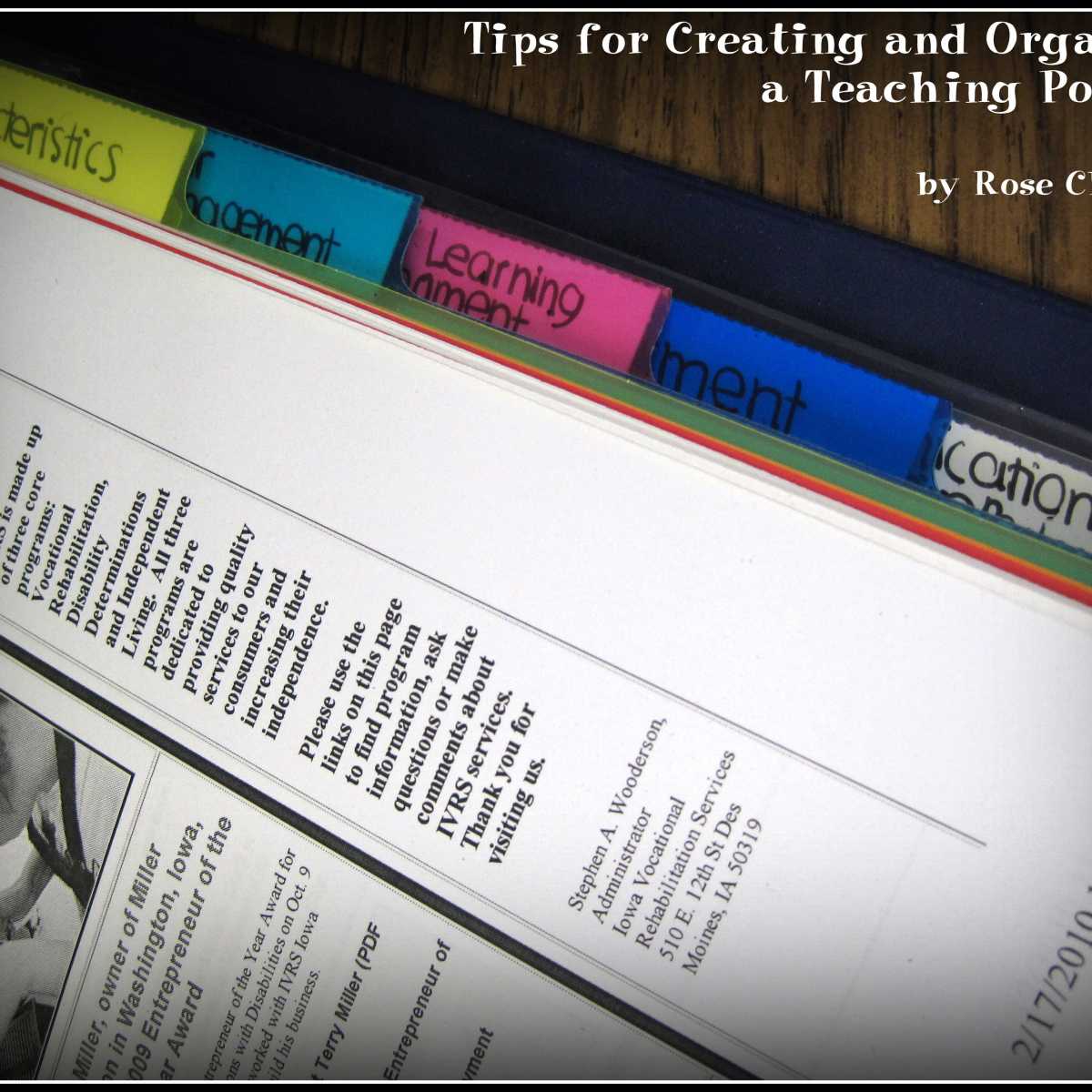 Tips for Creating and Organizing a Teaching Portfolio - ToughNickel