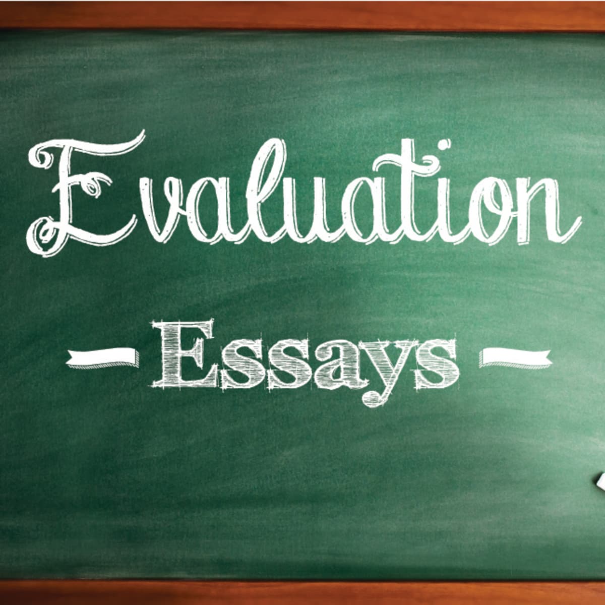 define evaluate essay