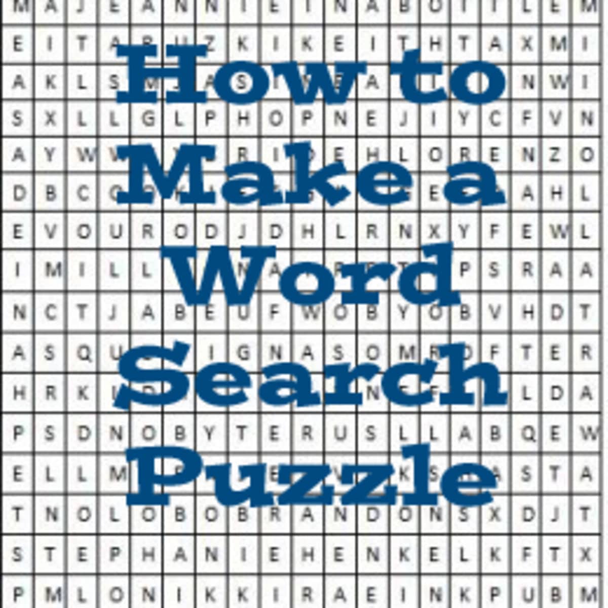 20 Easy Steps to Create Your Own Word Search Puzzle - HobbyLark Throughout Blank Word Search Template Free