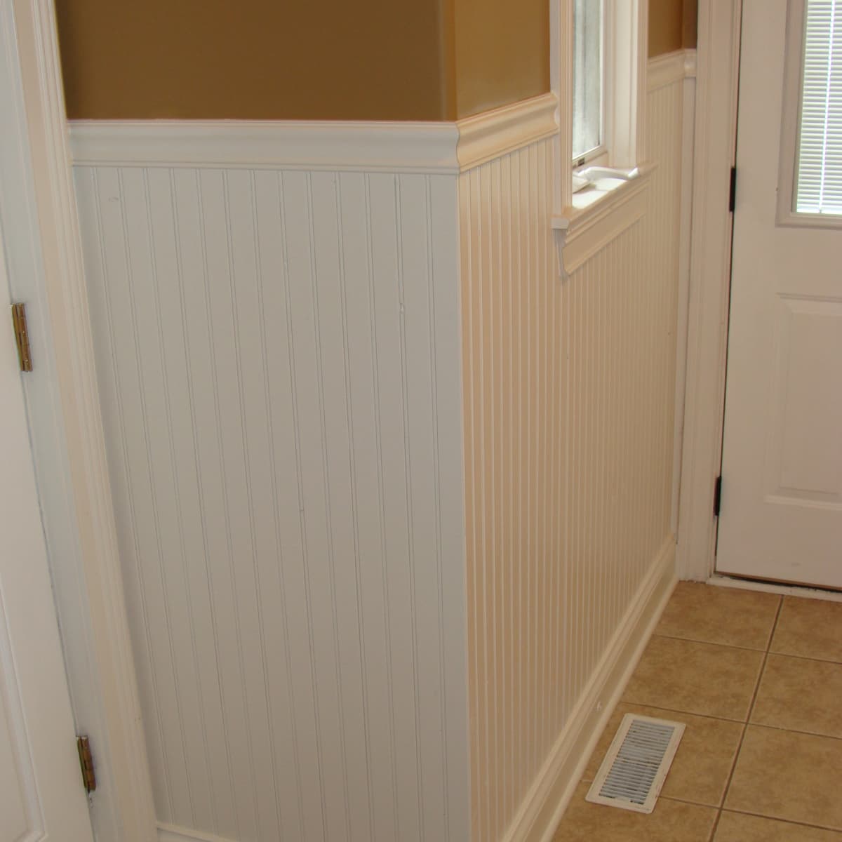 wall covering over paneling