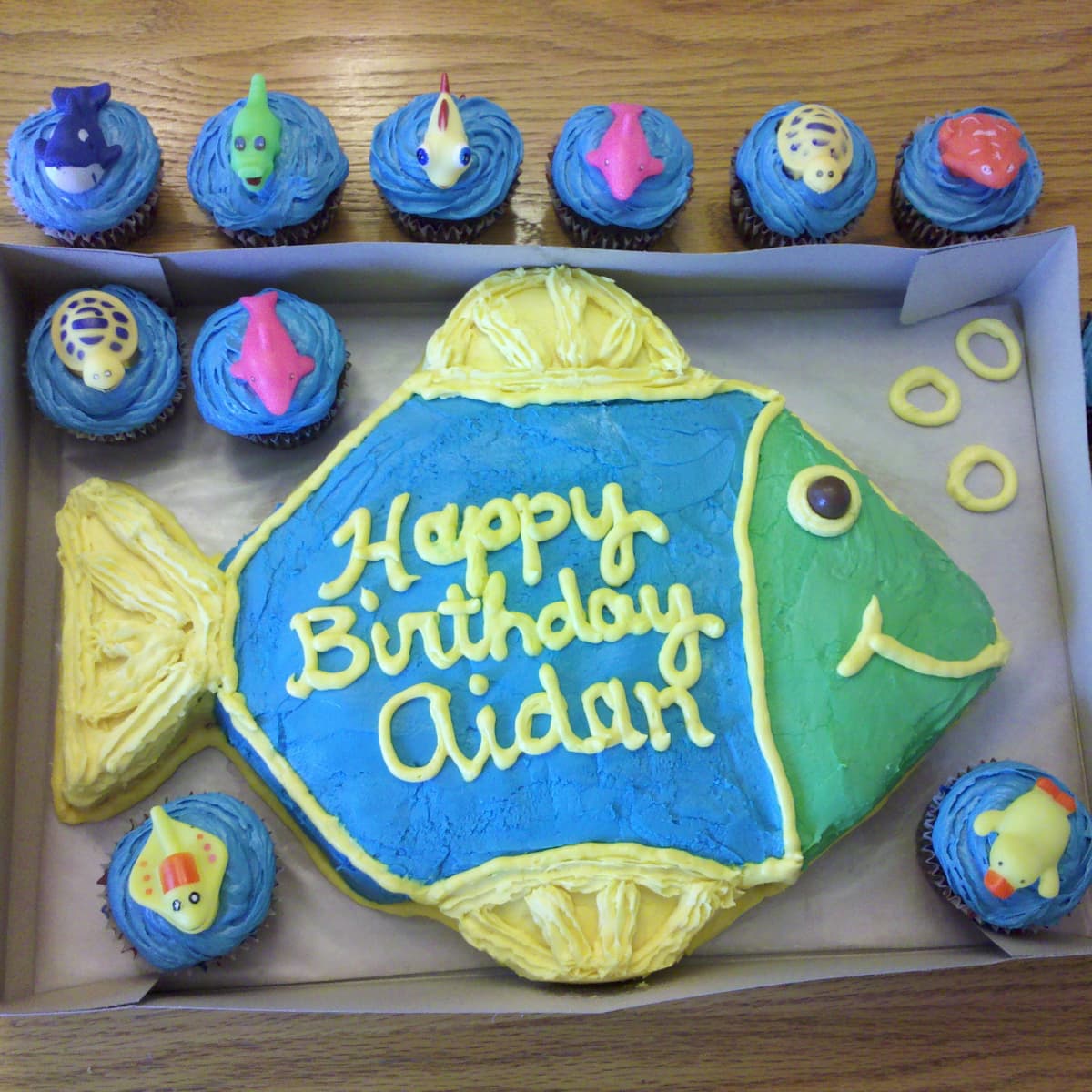 Glub Glub: Fish Birthday Cake Tutorial! - Coco Cake Land  cococakeland.com/tutorials/glub-glub-fish-birthday-cake-tutorial/