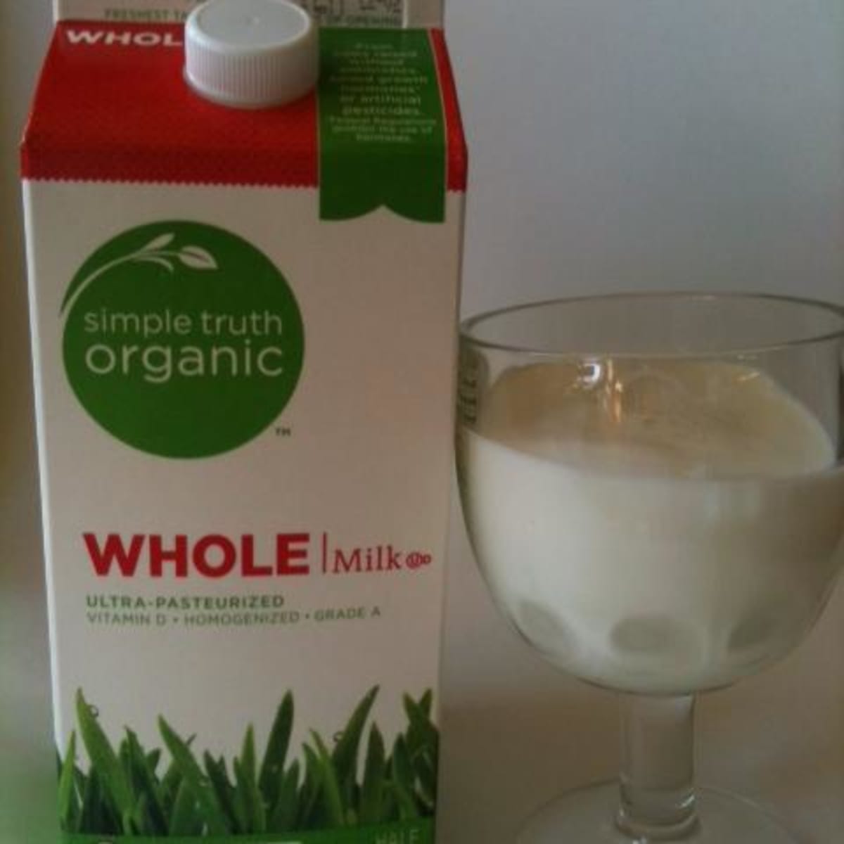 Simple Truth Organic® Grass-Fed Whole Milk, 1/2 gal - Kroger