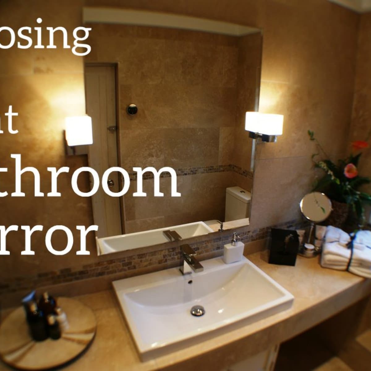 Sizing The Mirror Above Your Bathroom Vanity Dengarden - Can All Mirrors Be Used In Bathrooms