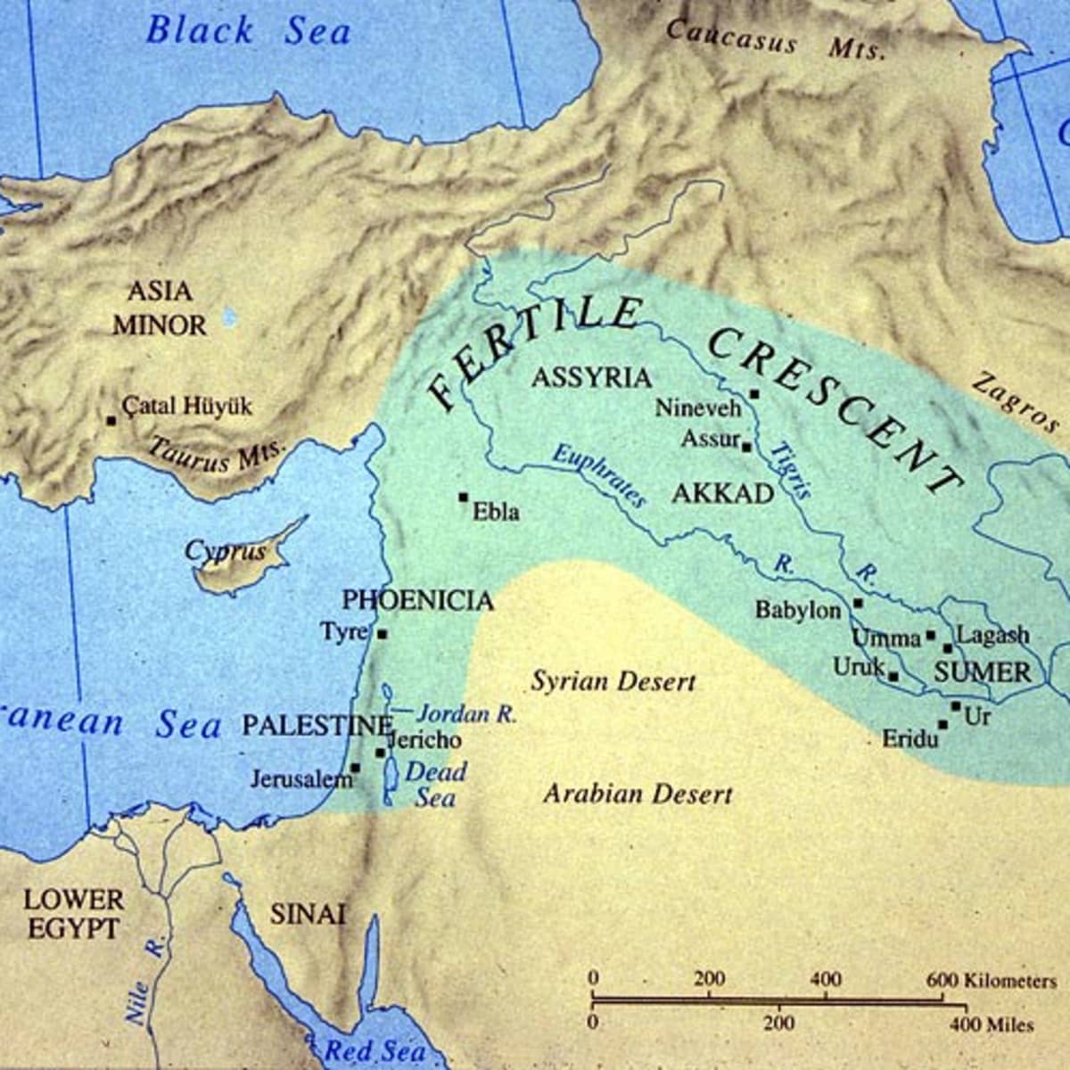 modern mesopotamia map