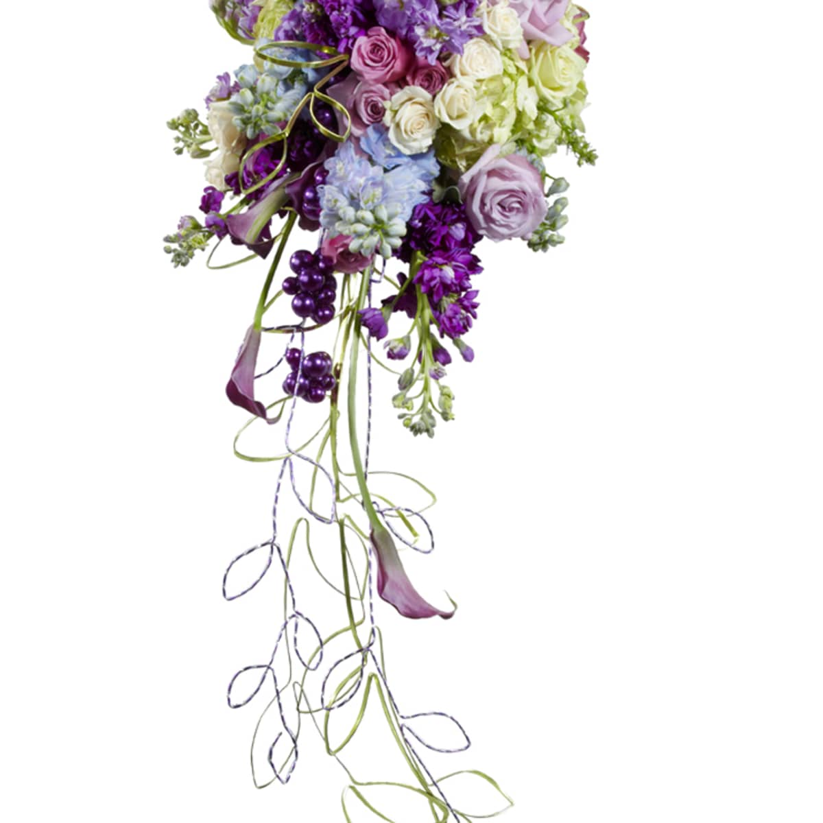 and White Artificial Wedding Flowers *Build Your Package* Lavender Purple 