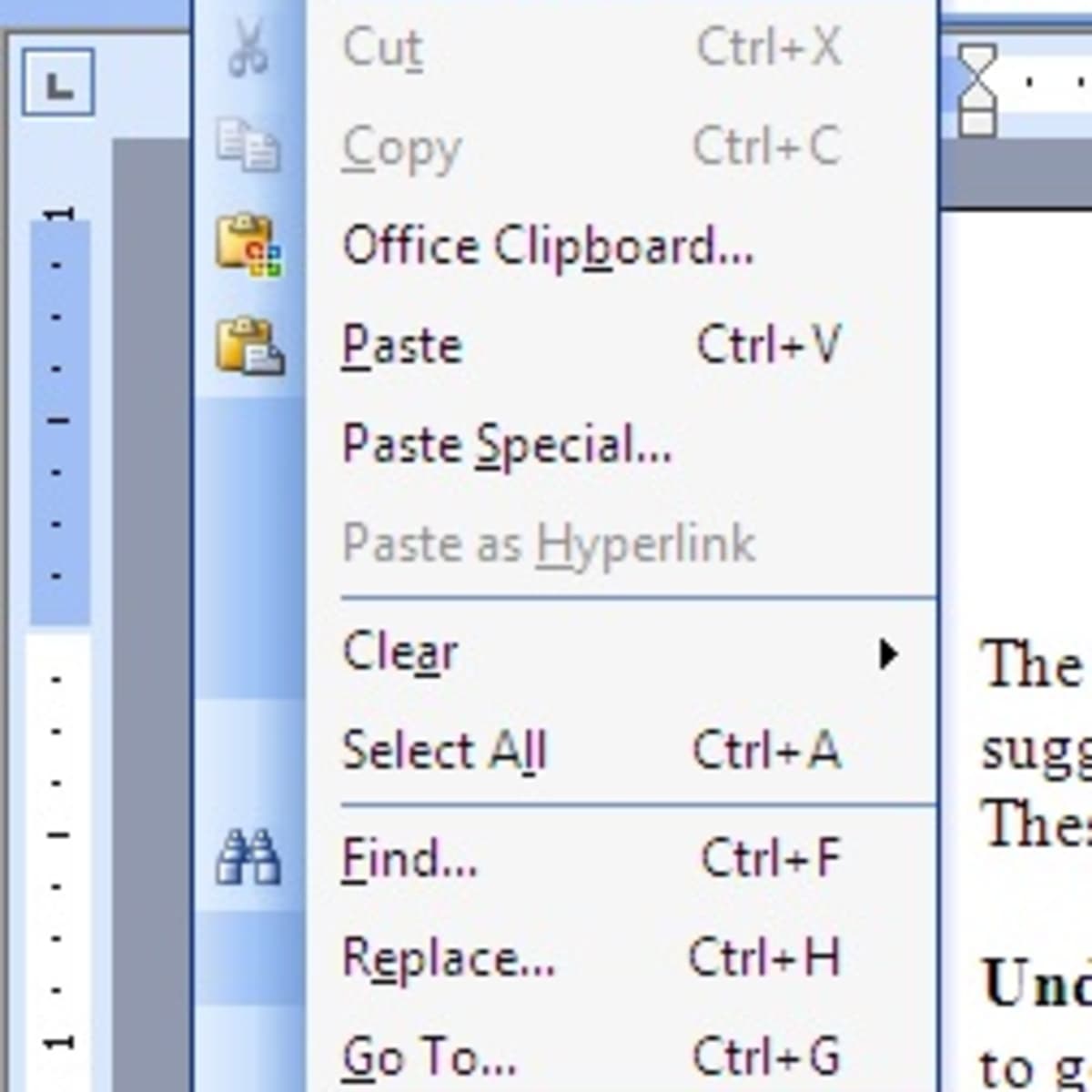 microsoft word find and replace goto tab