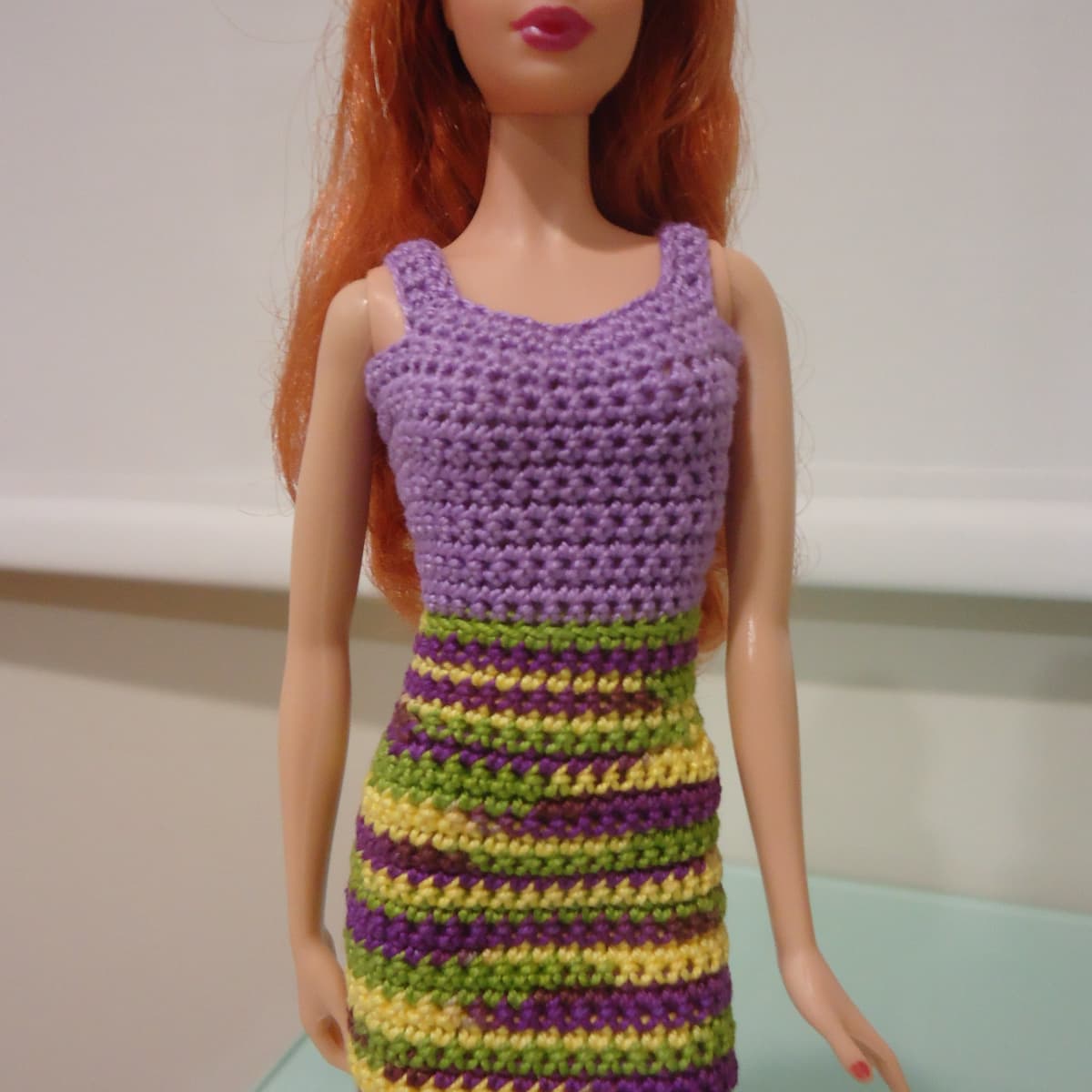 Tapestry Print Dress Fits 11 1/2 Inch Fashion Dolls Like Barbie