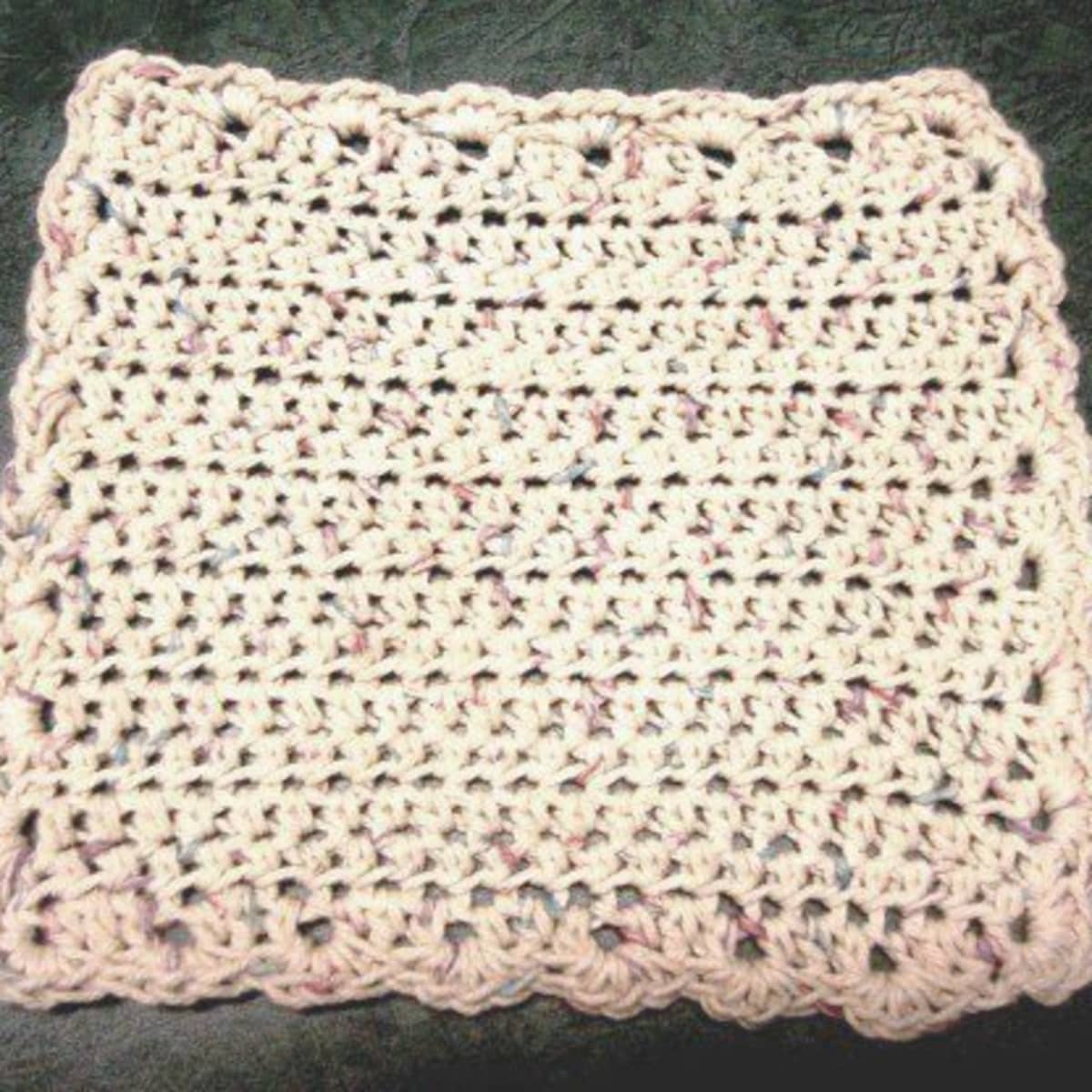 Environmentally Friendly Natural Fiber Square Dishcloth Cotton Dishcloth Crochet Cloth