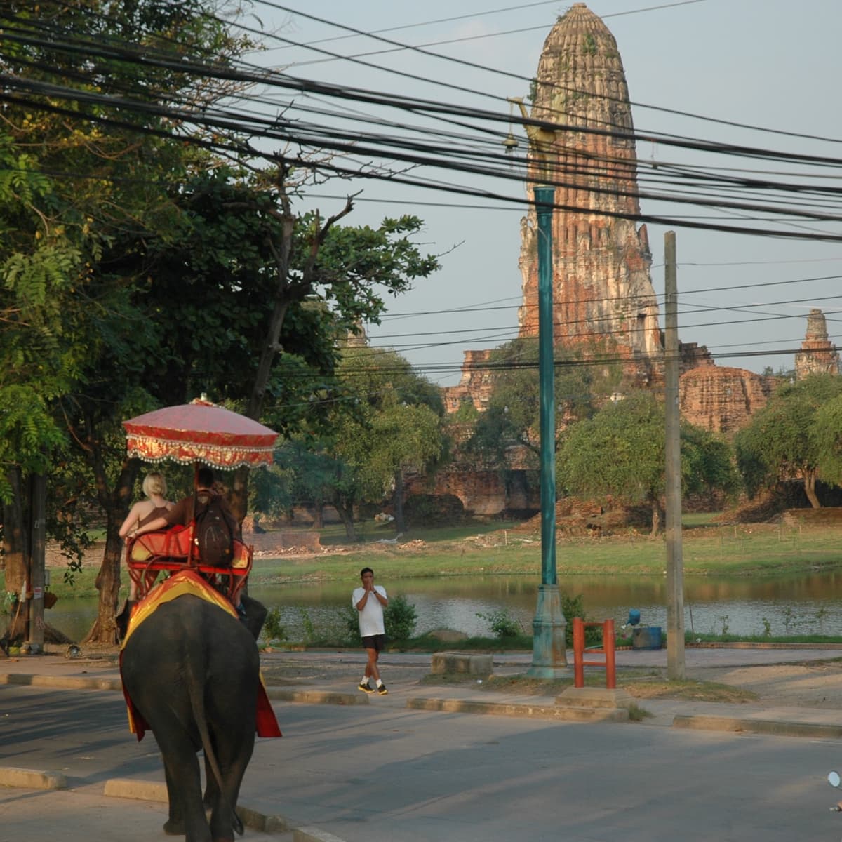 White elephants, mahouts pay respects to late Thai king