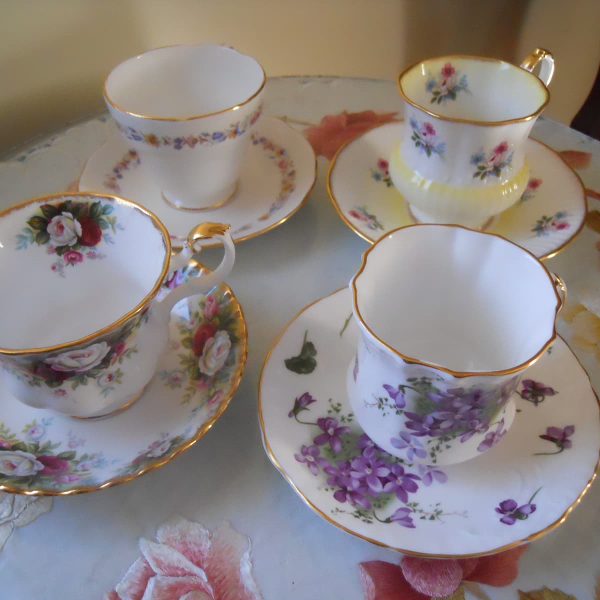 Paragon Cup Saucer Floral Teacup Purple Blue Flowers England Vintage Footed Cup Tea Party Bridal Shower Afternoon Tea Mad Hatters Party
