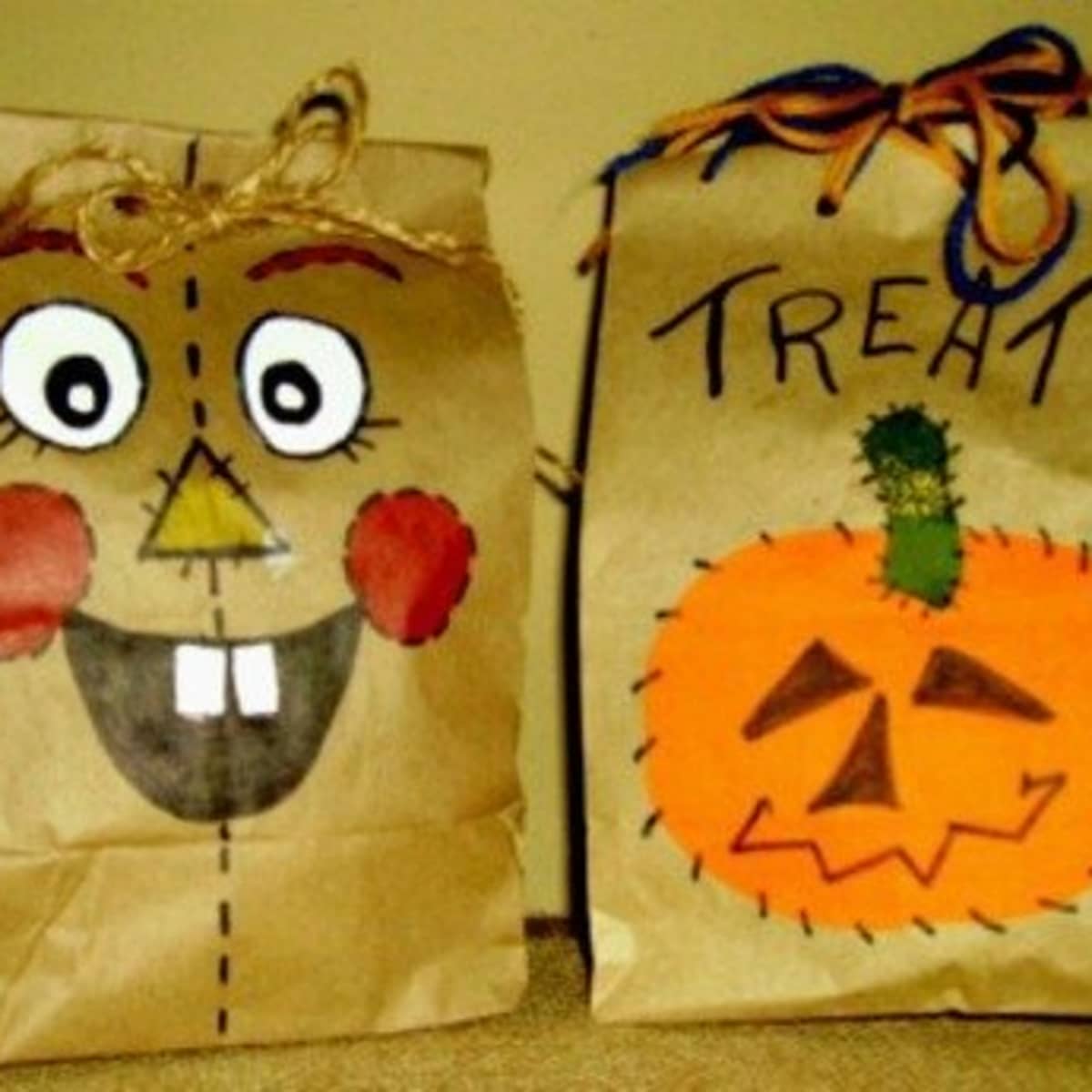 halloween brown paper bolsa crafts