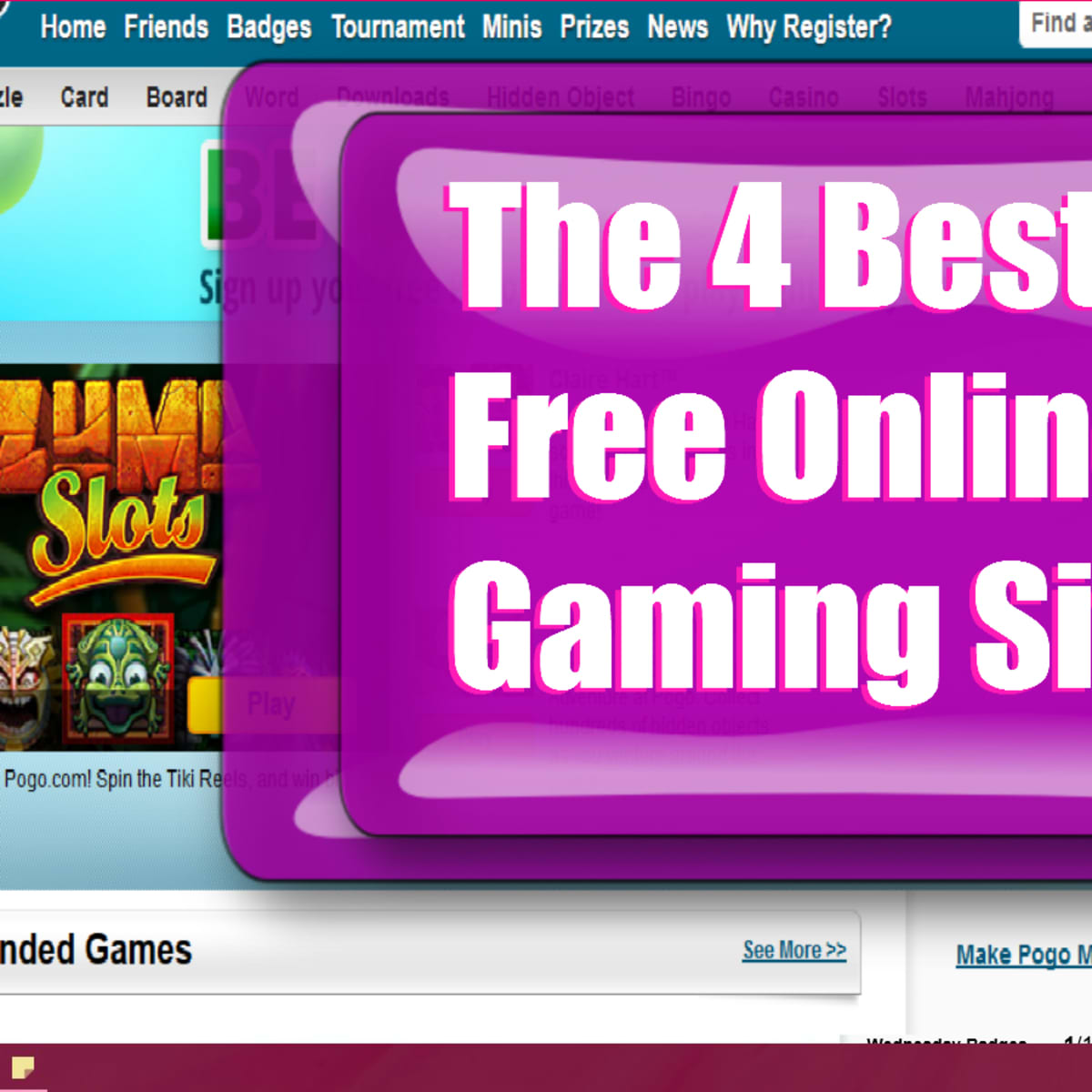 Online Gaming Reviewed  The best free games websites