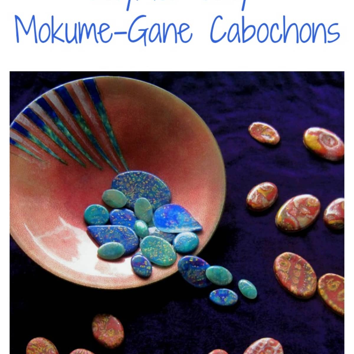How to Make Polymer Clay Mokume Gane Cabochons for Jewelry - FeltMagnet