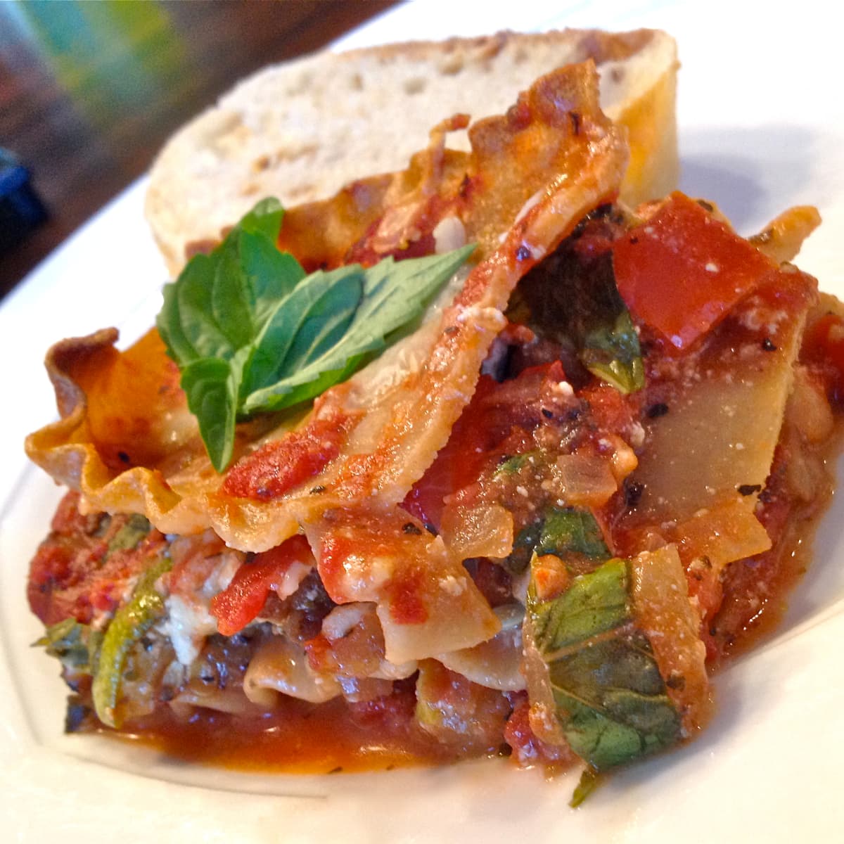 Vegan and Gluten-Free Roasted Vegetable Lasagna Recipe - Delishably