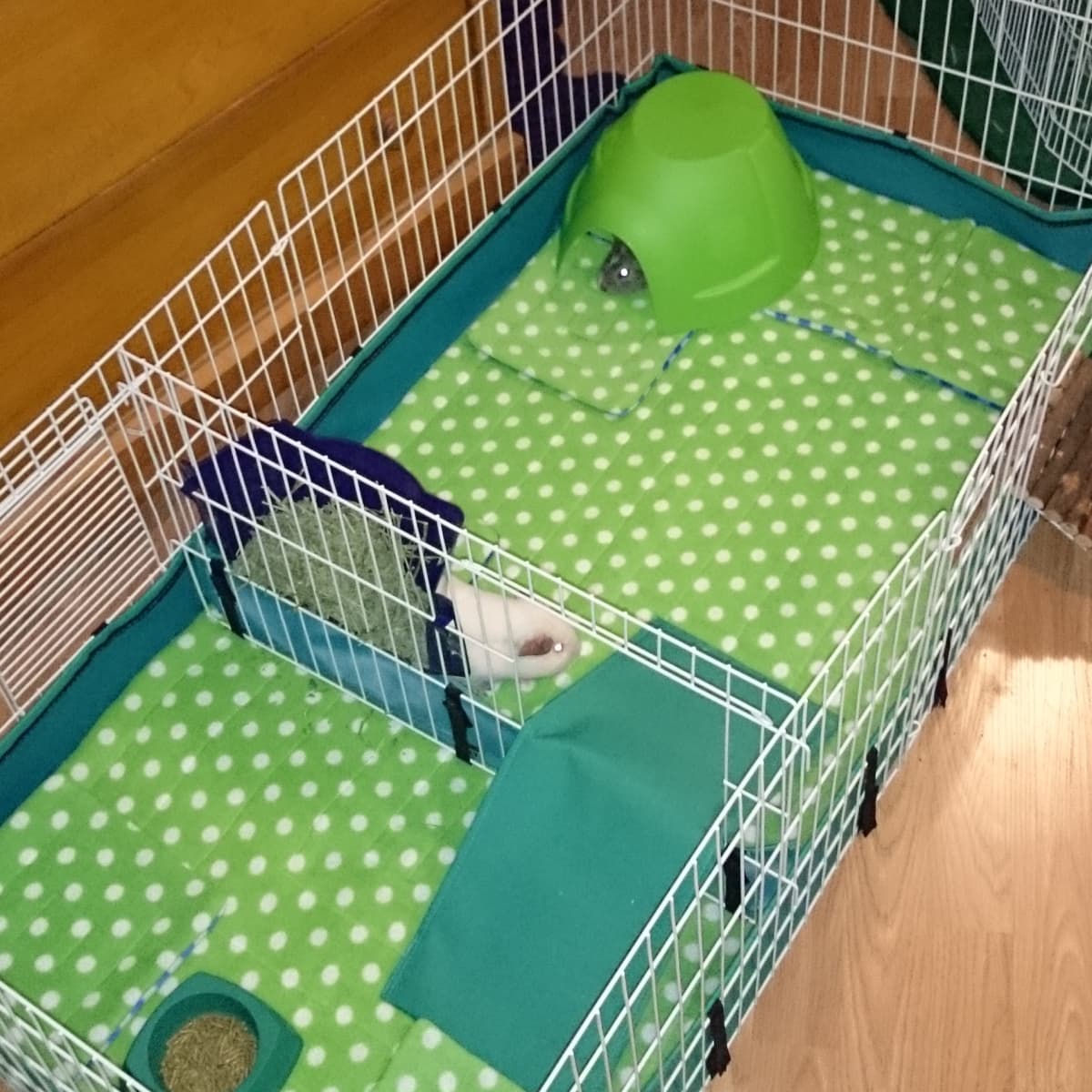 Chinchilla Hedgehog kathson 2 pcs Guinea Pig Cage Liners Mat Rabbit Bed Mats Washable & Fast Absorbent Cage Liner for Hamster Squirrel Small Animals