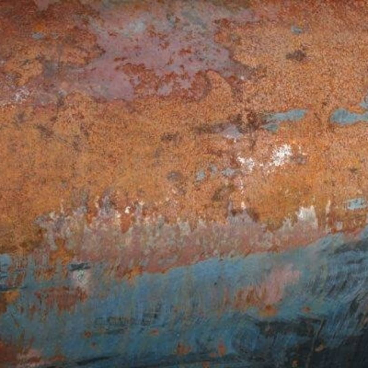 Rusting Iron Paint, Reactive rust effect Paint for arts, crafts