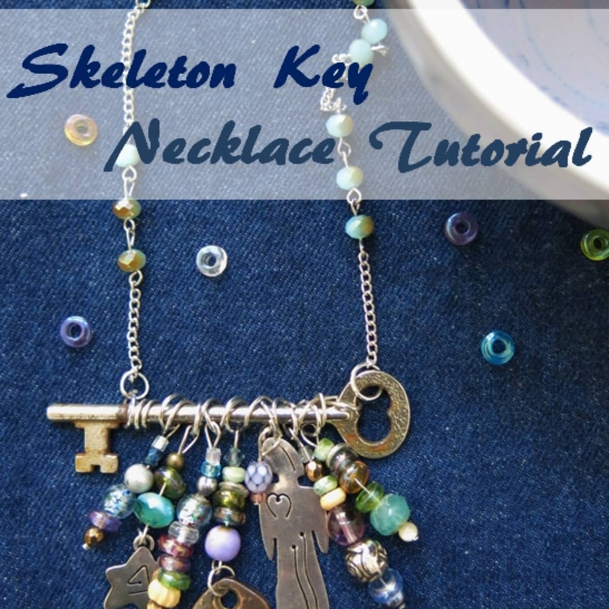  Key To My Heart Necklace, Skeleton Key Necklace, Key Pendant :  Handmade Products