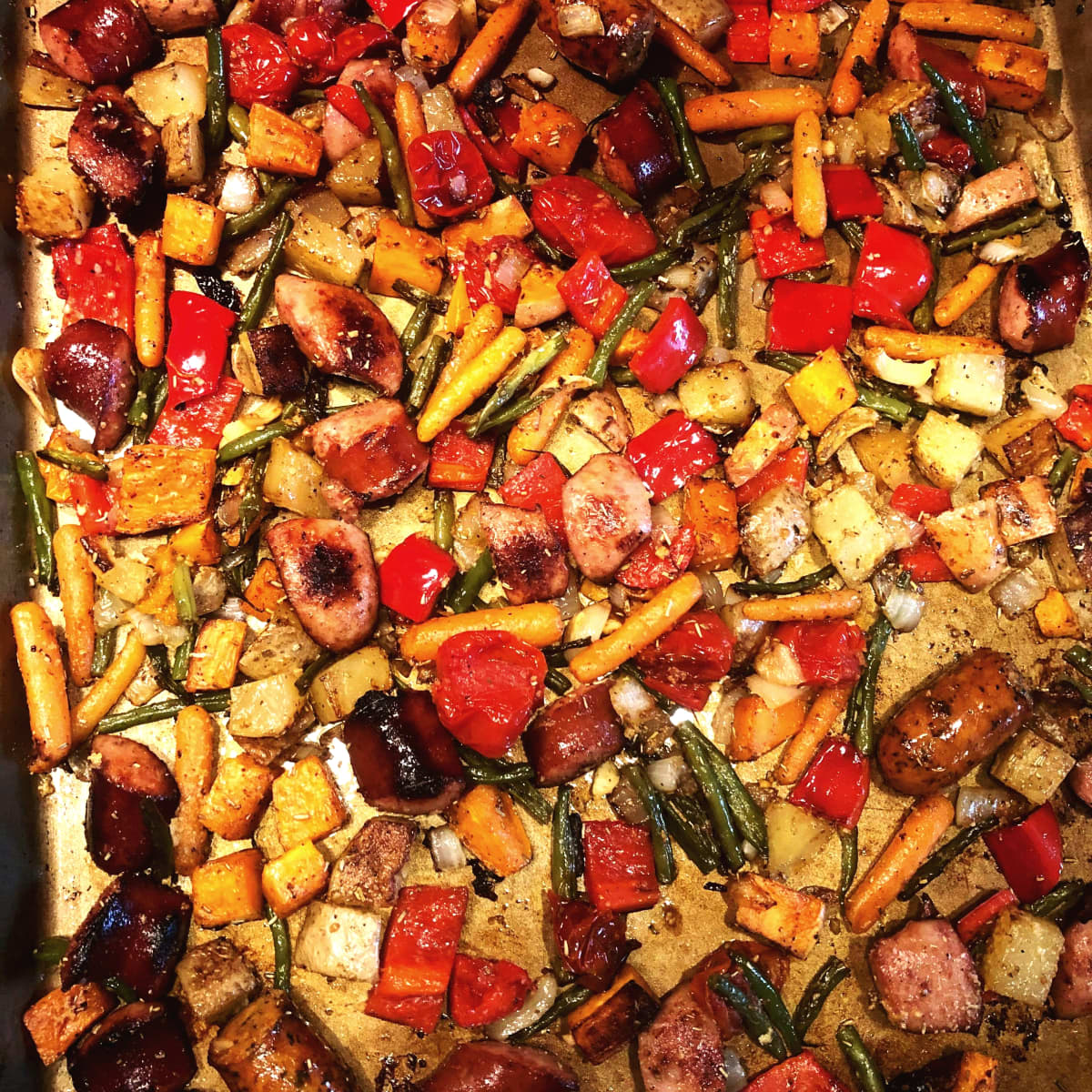 Sheet Pan Sausage with Roasted Vegetables - Wyse Guide