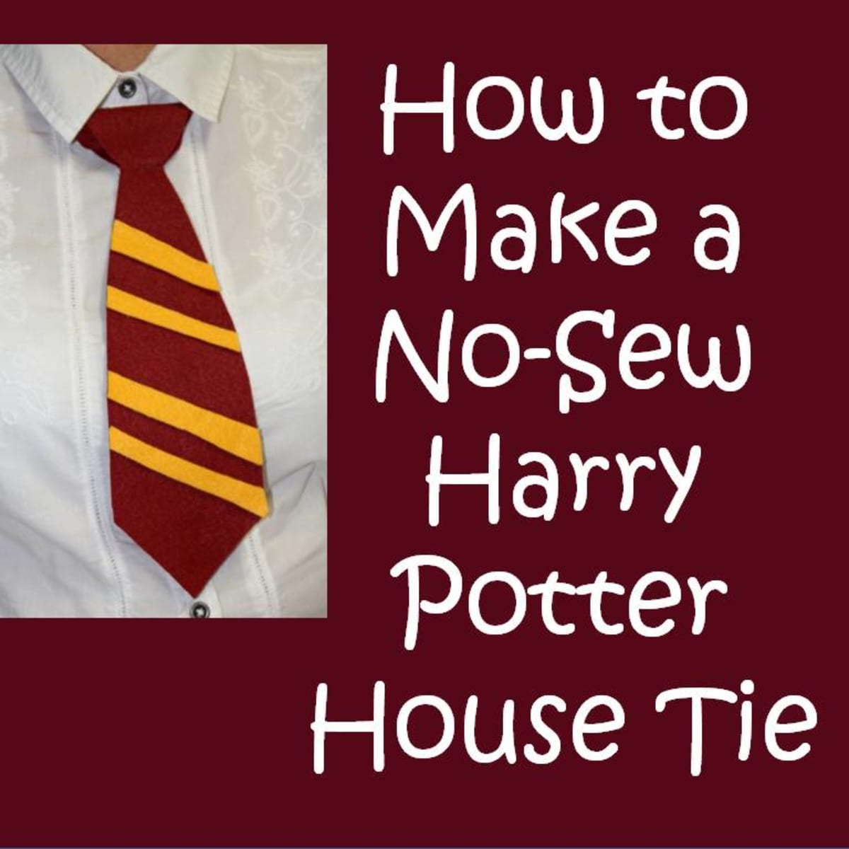 How to Make a No-Sew Harry Potter House Tie - Holidappy