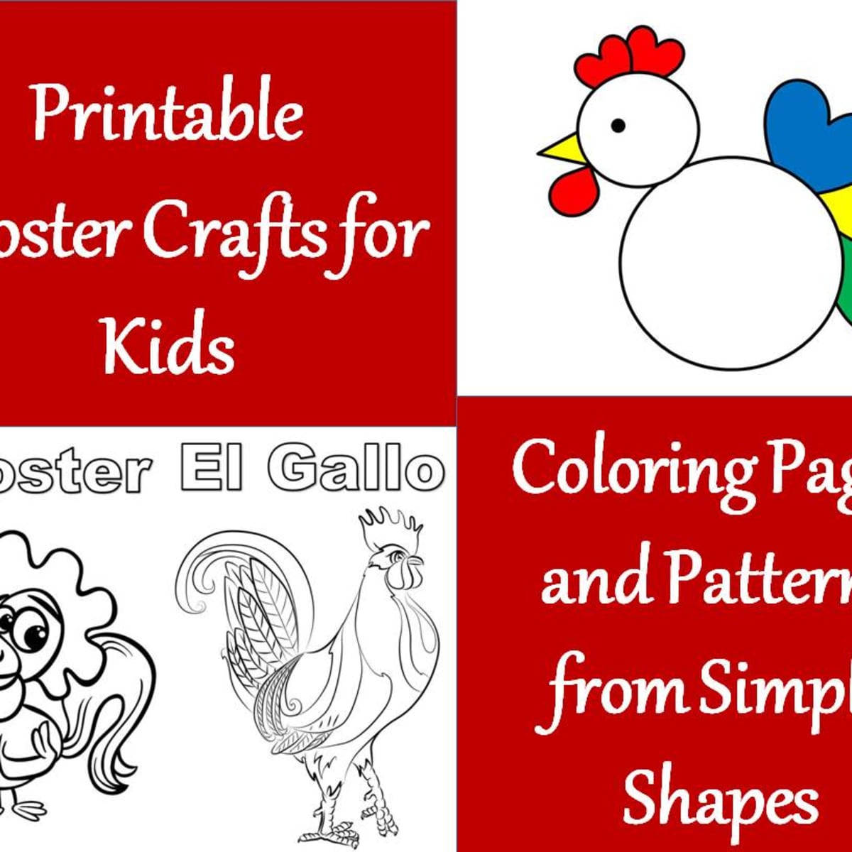 Printable Rooster Crafts for Kids   WeHaveKids