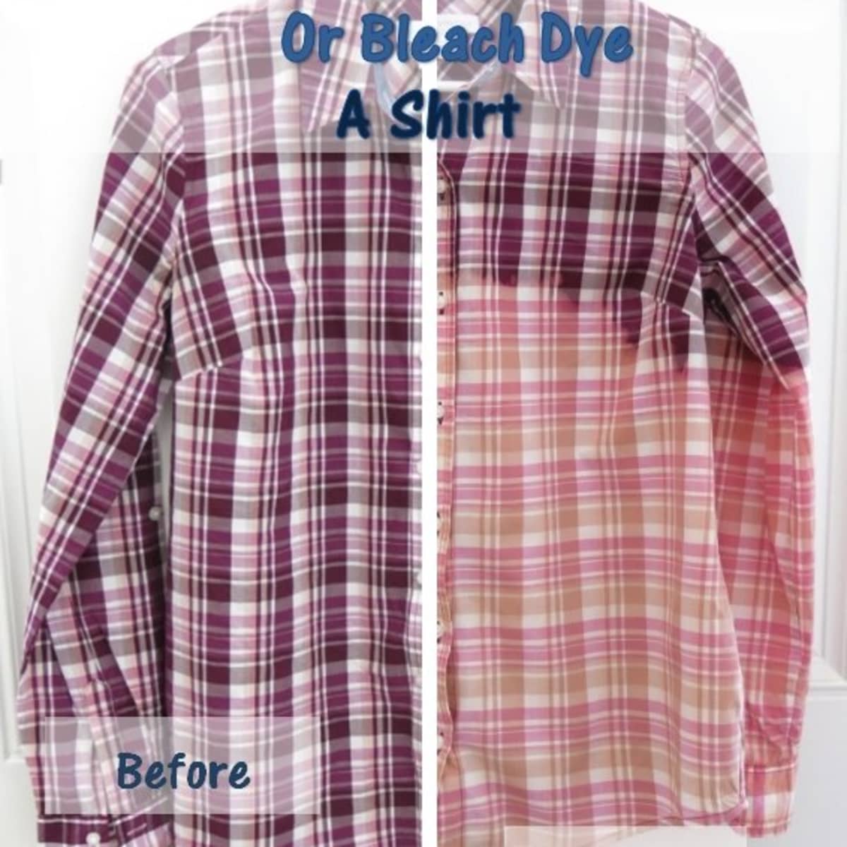 Diy Fashion How To Ombre Bleach Or Bleach Dye A Shirt Bellatory