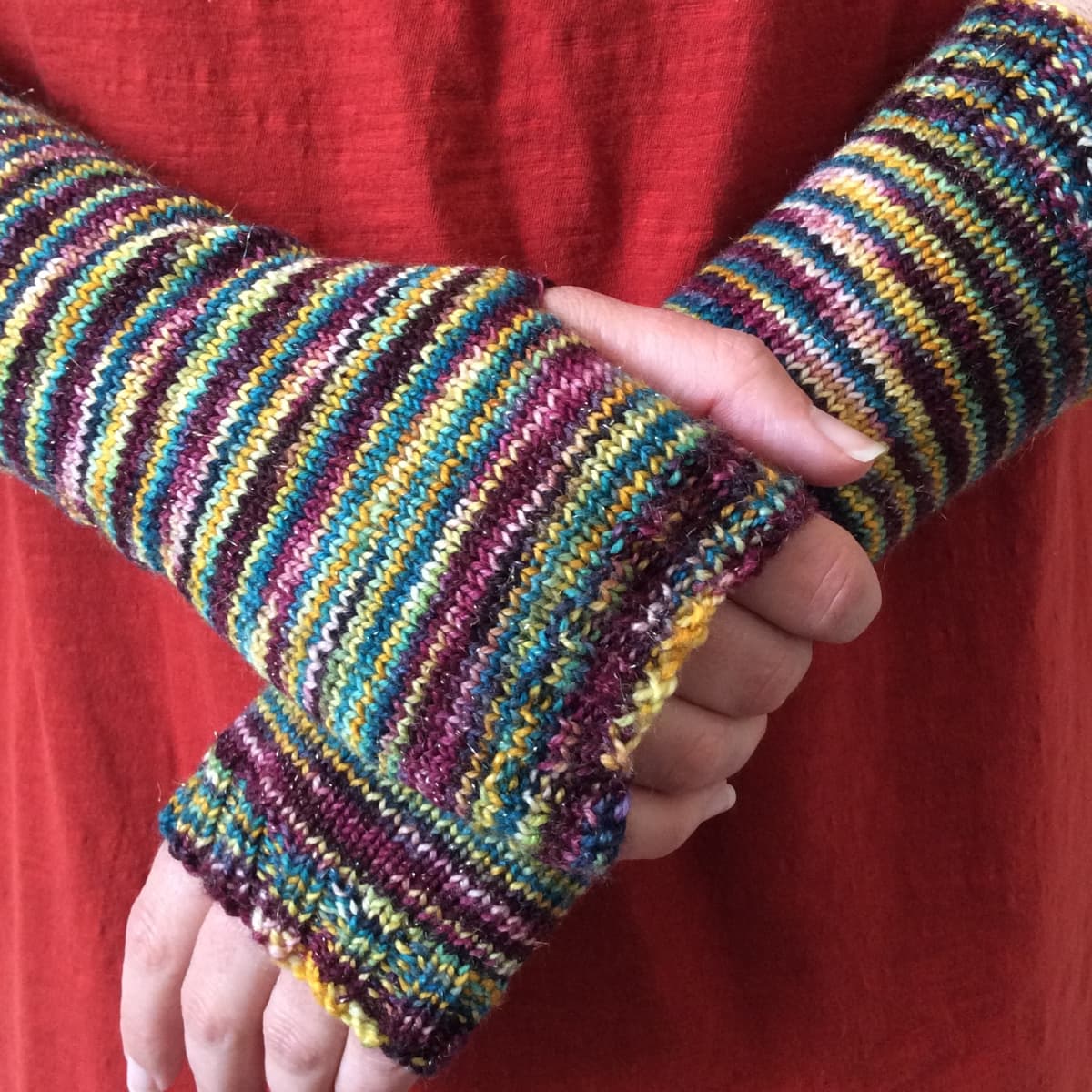 Fingerless Gloves Pattern - Knit Sewing Pattern