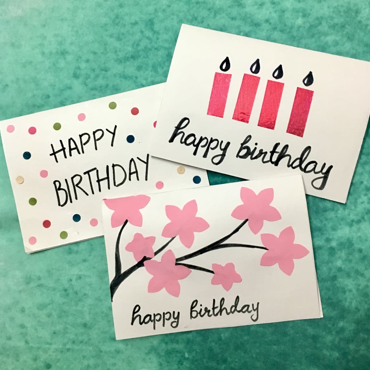 3 Easy, 5-Minute, DIY Birthday Greeting Cards - Holidappy