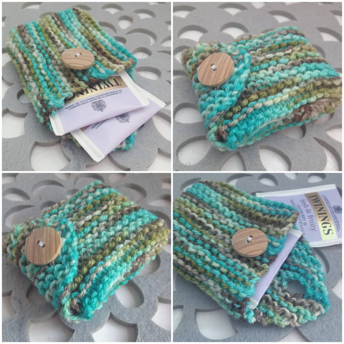 free knitting pattern tea bag caddy