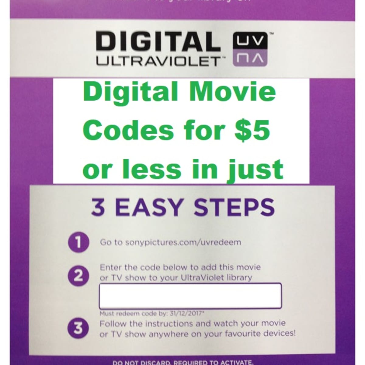 how to get free digital copy codes for movies
