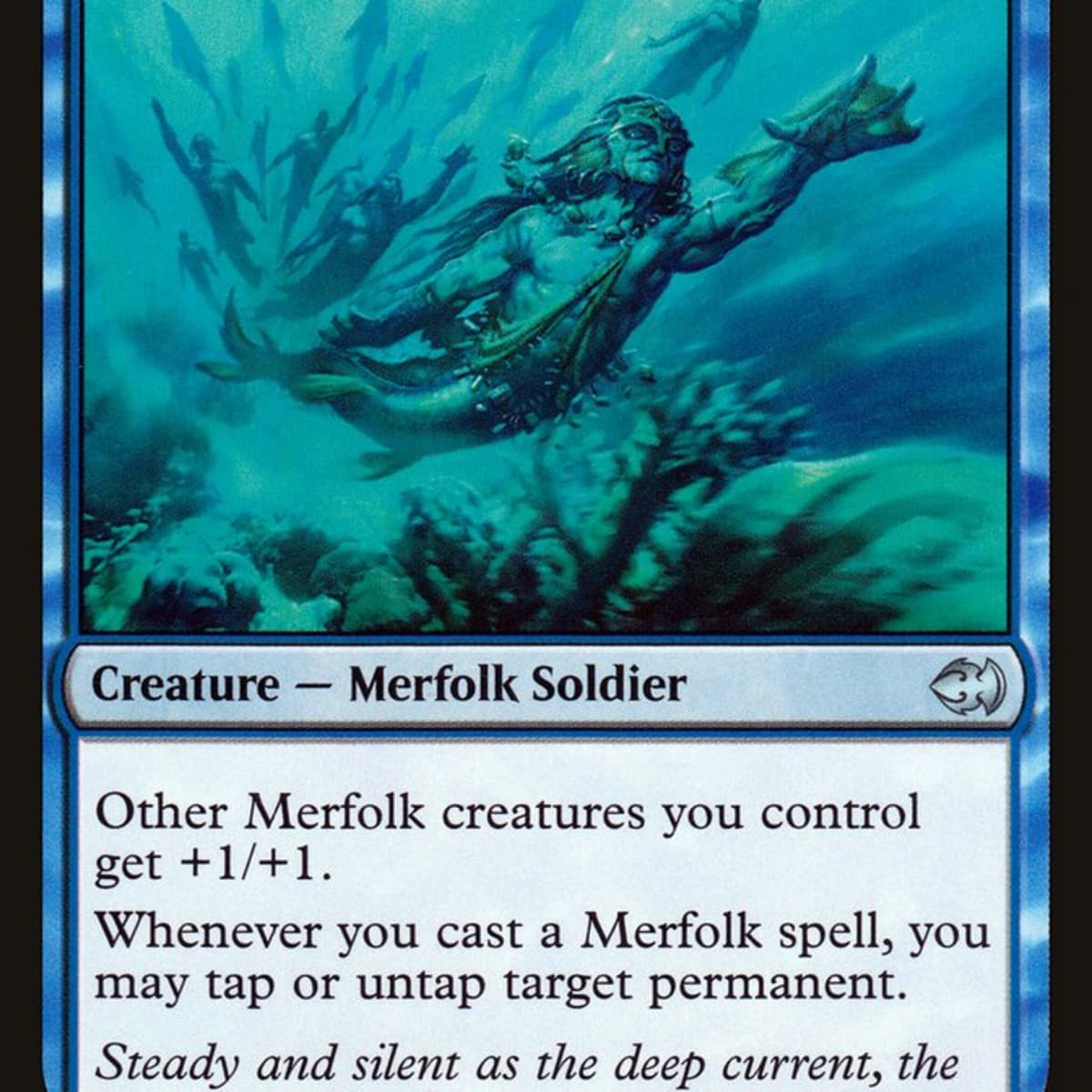 River Merfolk Fallen Empires NM-M Blue Rare MAGIC THE GATHERING CARD ABUGames 