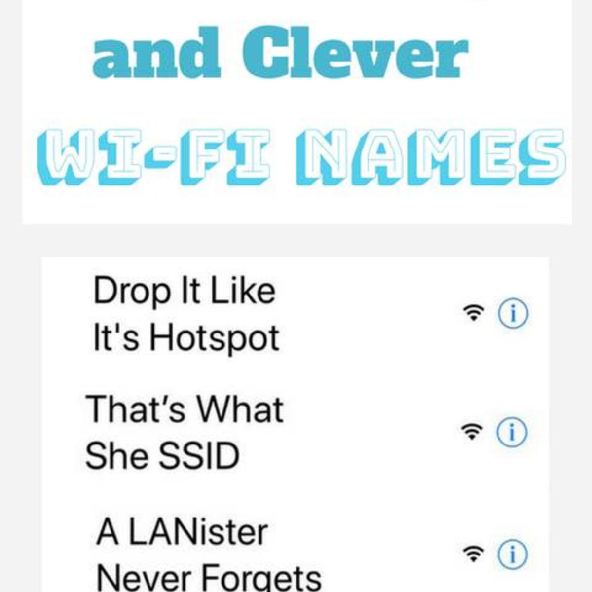 Persuasive fiction professional A Complete List of Funny, Clever, and Cool Wi-Fi Names - TurboFuture