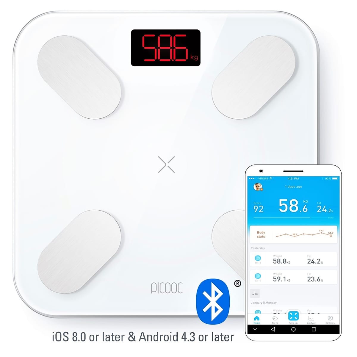PICOOC Mini Lite Smart Body Weight Scale 
