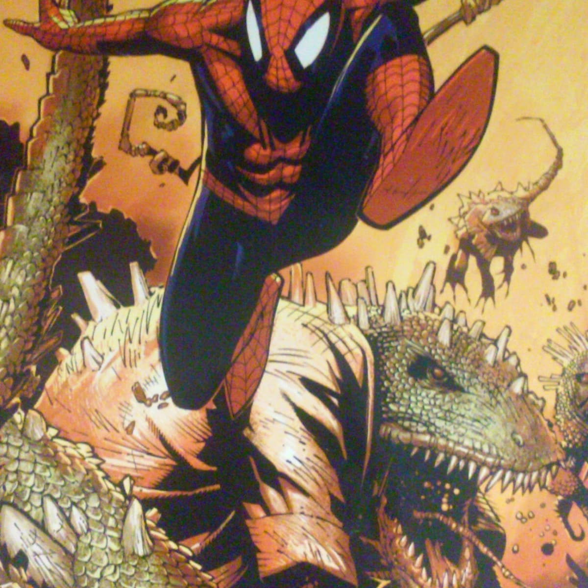 spiderman vs lizard comic