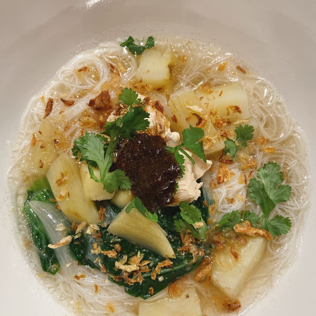 Malay Style Rice Noodle Soup Bihun Sup Delishably