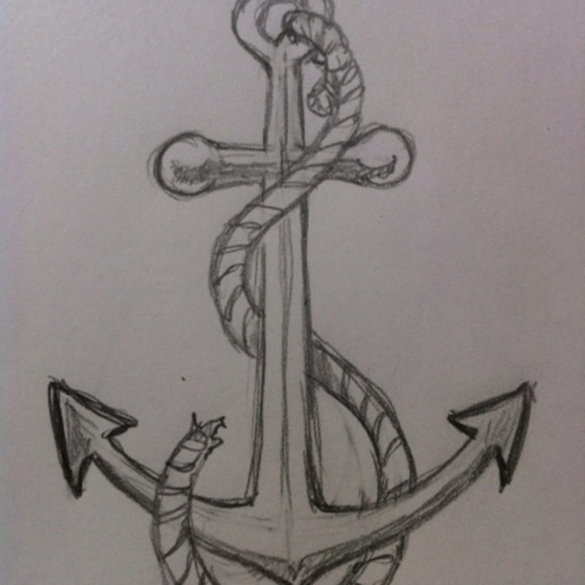 How To Draw An Anchor Feltmagnet