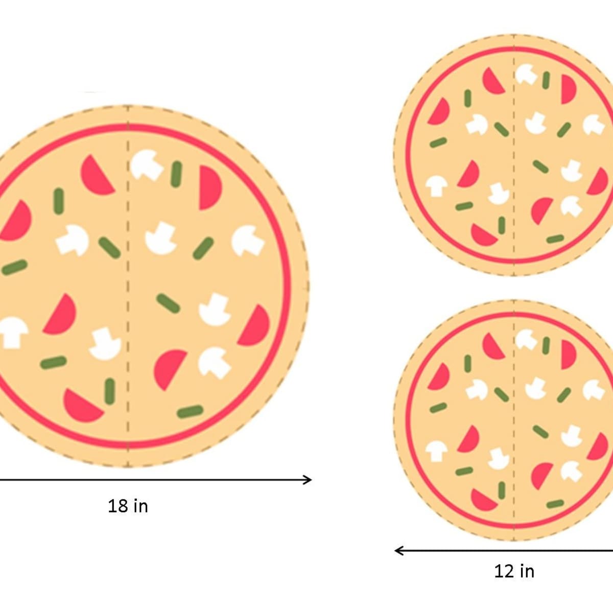 1 2 pizza clipart images