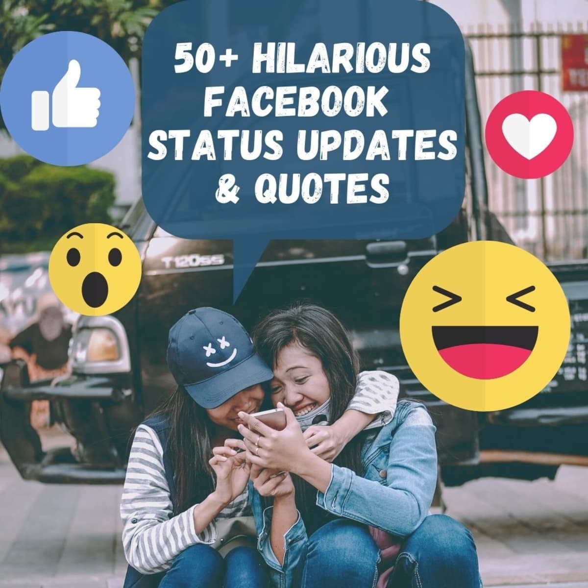 50+ Clever and Funny Facebook Status Updates and Post Ideas ...