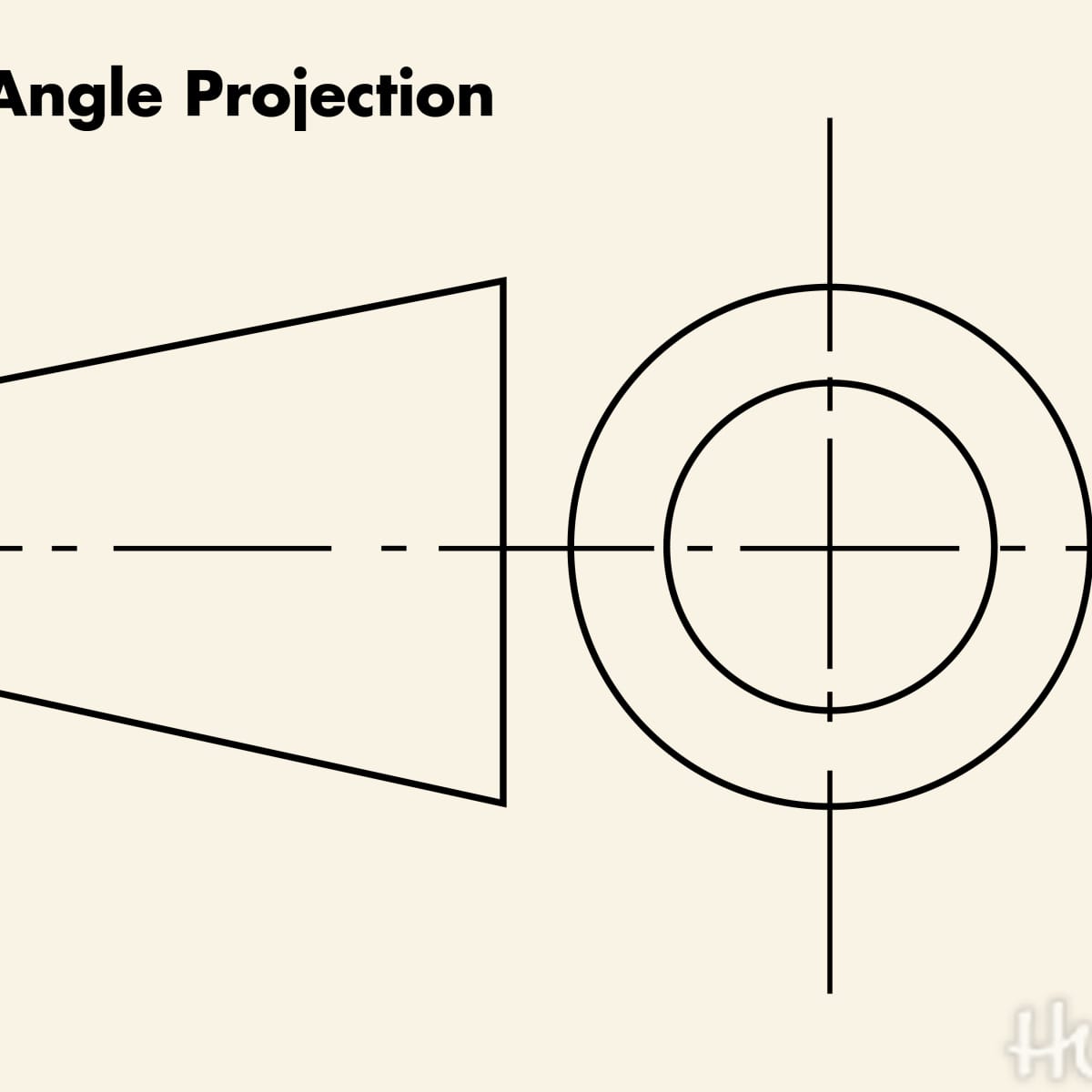First angle orthographic exercise 2