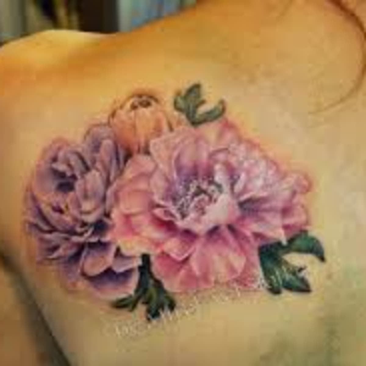 Peony Flower Tattoo Design