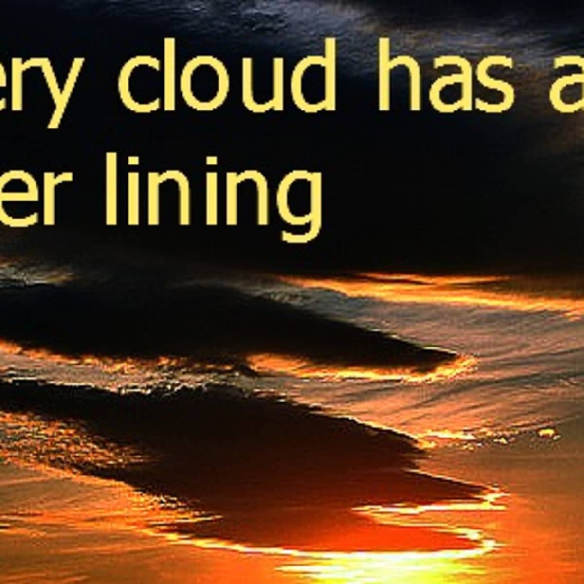 Silver lining, Meaning in English