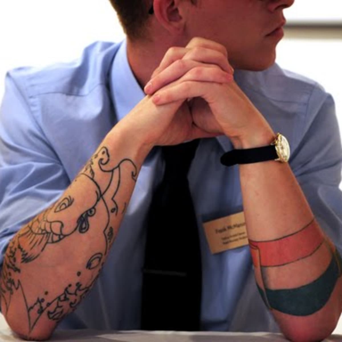 Should Heavily Tattooed People Be Given Good Jobs? | Long sleeve tshirt  men, Personal presentation, Tattoos in the workplace