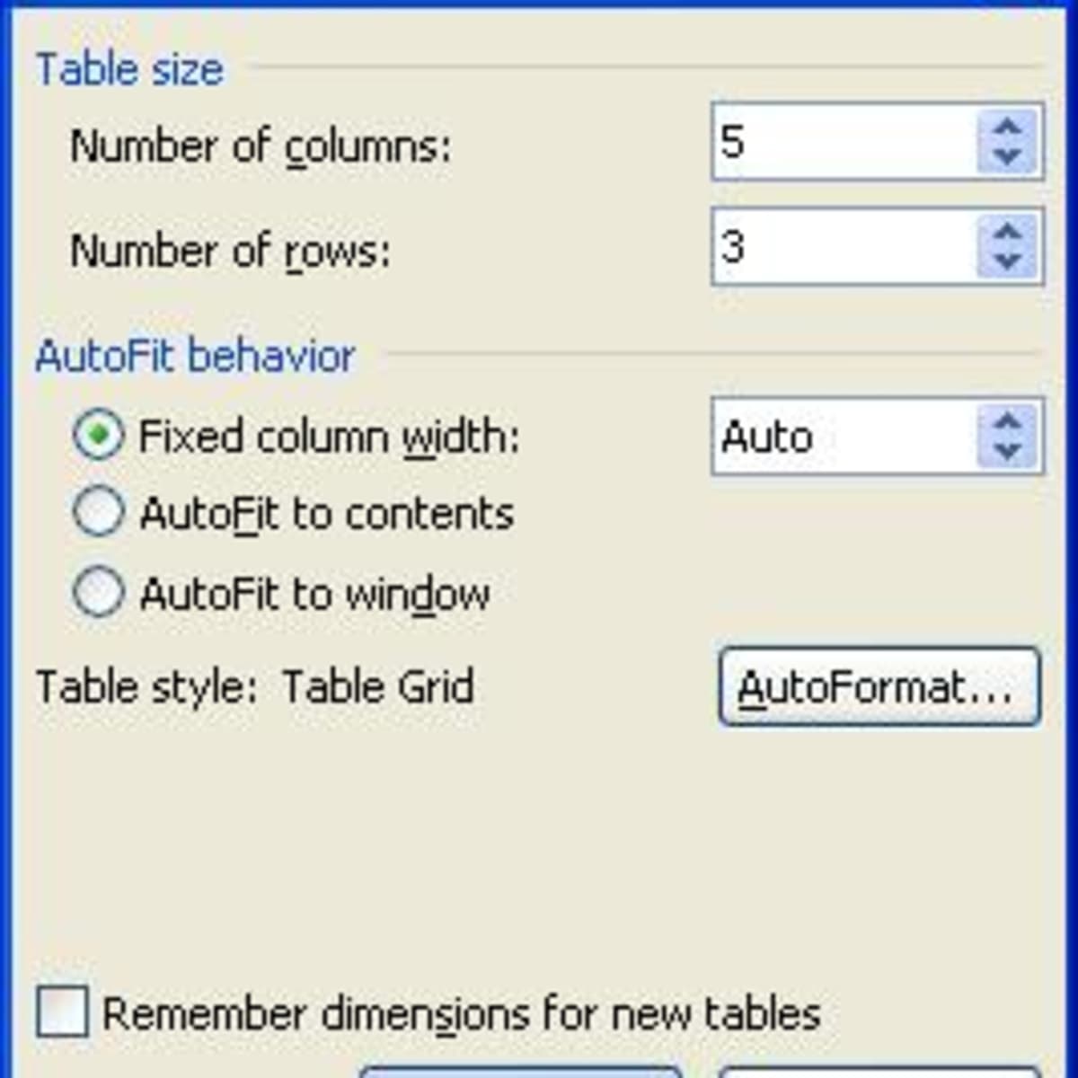 Perpetrator check Honorable Using the Table Menu in Microsoft Office Word 2003 - HubPages