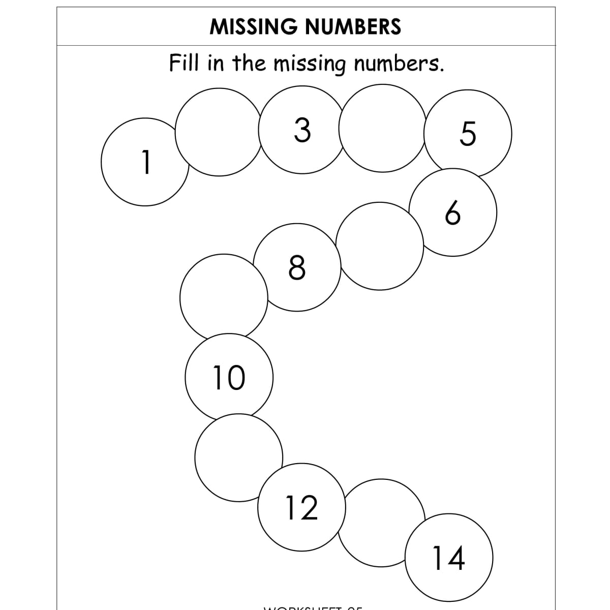 missing number worksheets for kindergarten hubpages