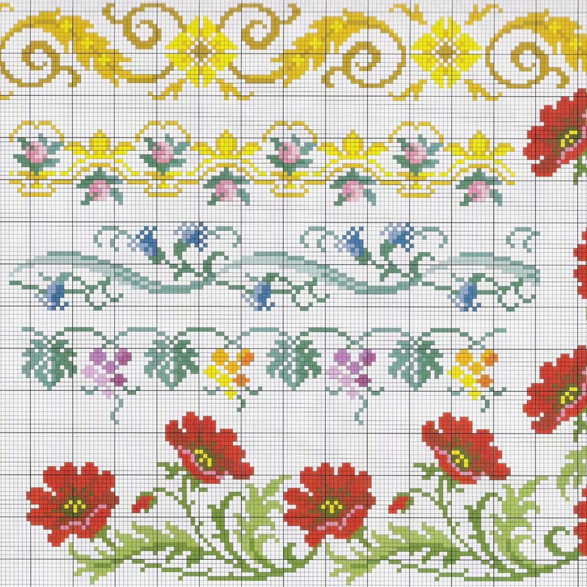 Free Cross Stitch Towel Border Patterns - HubPages